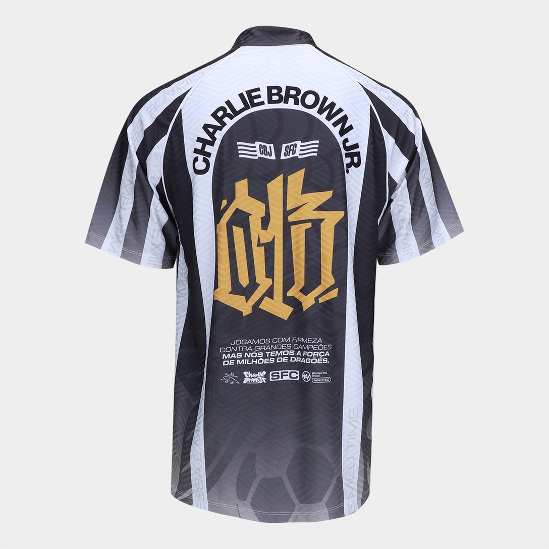 Camisa Polo Santos Eu Vim de Santos Masculina - Branco