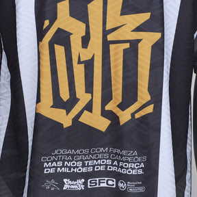 Camisa Polo Santos Eu Vim de Santos Masculina - Branco