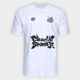 Camiseta Santos Joga Bola Masculina - Branco